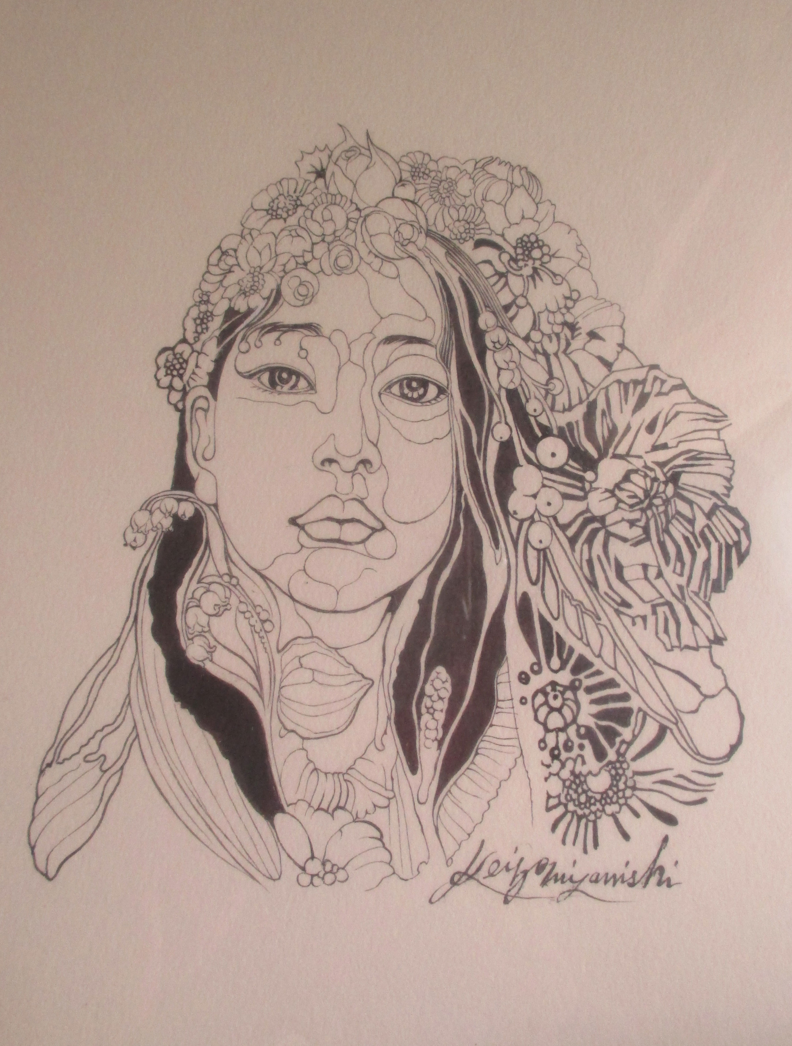 Ken Shiozaki | #とら #虎 #tiger #寅 #水墨画 #墨 #満月 #月